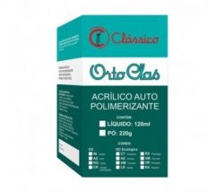 Resina Acrílica Orto-Clas com Crosslink Liquida 120ml - Clássico